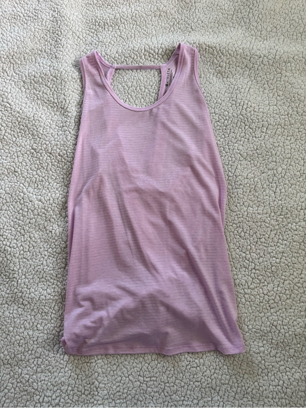 Athleta Lavender Ribbed Racerback Tank